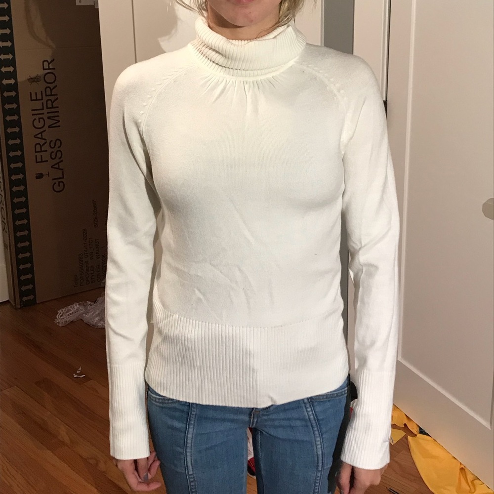 White Turtleneck